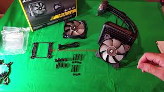 Corsair H80i v2 RGB Unboxing amp Install to Intel I57400 CPU [upl. by Aimee860]