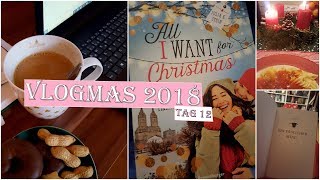 VLOGMAS 2018 12  Booktubeflaute Weihnachtsbaum [upl. by Ynaffit]