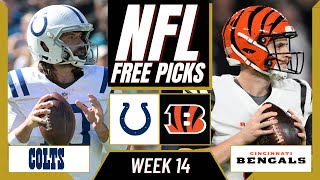 COLTS vs BENGALS NFL Picks and Predictions Week 14  NFL Free Picks Today [upl. by Naryk923]