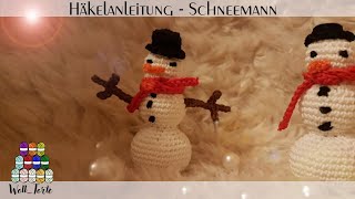 Häkelanleitung  Deko Schneemann [upl. by Minnie]