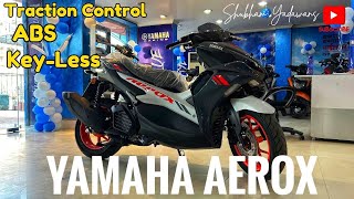 Yamaha Aerox 155 Review  Yamaha Aerox 155 Detailed Review  On road price  Mileage  Comfort [upl. by Enaelem]