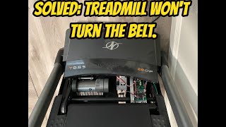 Solved Treadmill wont turn the belt [upl. by Lenoel]