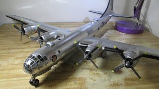 Building Revell B29 Superfortress From Start to Finish 148 Scale [upl. by Hillman8]