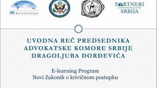 Uvodna reč predsednika Advokatske komore Srbije Dragoljuba Đorđevića [upl. by Brady]