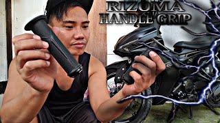 Grabe bagay na bagay sa black raven ko rizoma handle grip smooth and sporty look [upl. by Arhsub]