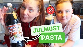 Vi lagar JulmustPasta Recept från Tiktok [upl. by Nodlew]