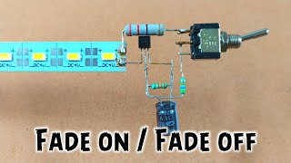 How to Make Fade On and Fade Off LED Light  Simple circuit  New Invention [upl. by Bissell]