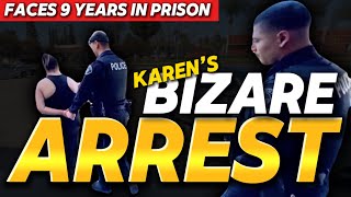 KAREN’S CRAZY ARREST FOR ROBBERY  FACES 9 YEARS IN PRISON [upl. by Hbahsur231]