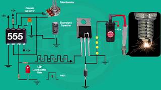 555 Timer transistor and ignition coil [upl. by Sauer]