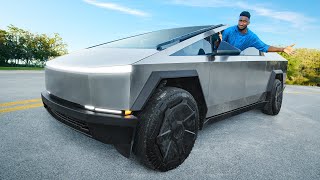 Driving Tesla Cybertruck Everything You Need to Know [upl. by Ingvar]