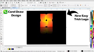New Easy Logo Draw In Corel Draw  New Corel Draw Design  New Best Graphic Design [upl. by Ballard538]