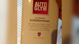 Auto Glym AutoGlym Ultimate Screenwash Product Review and Testing [upl. by Nita]