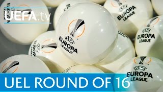 Watch the full UEFA Europa League round of 16 draw [upl. by Edyak561]