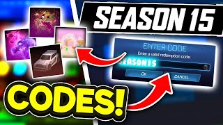 NEW SEASON 15 Redeem Codes In Rocket League [upl. by Mak]