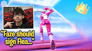 FaZe Sway Reacts to Flea quot60 Ping King👑quot Montage Fortnite [upl. by Om575]