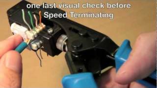 How to use the Cat 6 Speed Termination Tool [upl. by Damalas]