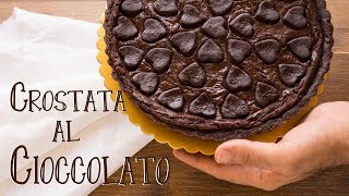 Crostata Sogno al Cioccolato  Ricetta Frolla al Cacao e Crema al Cioccolato  55Winston55 [upl. by Petras]