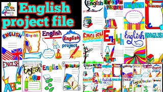 English  English project file  Project work design  english border design project  assignment [upl. by Ona]