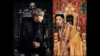 BTS and Mamamoo Moments RM and Hwasa Pt 2 [upl. by Durning443]