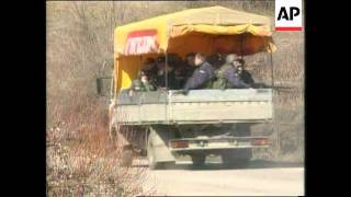 KOSOVO SERBS FORCES ampamp REBELS IN NEW CLASHES [upl. by Einner]