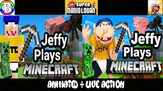 SML Movie Jeffy Plays Minecraft Animated  Live Action [upl. by Okiam]