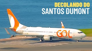 Decolagem do Boeing 737 no Aeroporto Santos Dumont 118 [upl. by Enitsirk388]