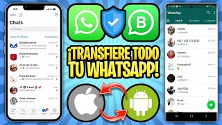 ¡EN 1 CLICK 🎁 CÓMO PASAR TODO TU WHATSAPP ENTRE iPHONE Y ANDROID Mejor Método 2021 [upl. by Kirenoj532]