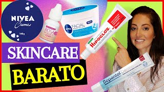 SKINCARE BARATO Hipoglós Bepantol Óleo de Rosa Mosqueta Nivea Facial e da Latinha Azul [upl. by Novi]