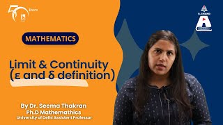 Limit and Continuity ε and δ definition Types of Discontinuities  Mathematics  S Chand Academy [upl. by Ludie]