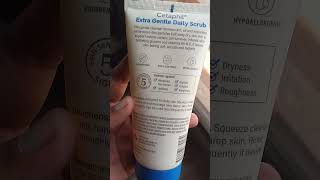 Cetaphil Extra Gentle Daily Scrub Review skincareroutine CetaphilDailyFacialCleanser [upl. by Gillmore]