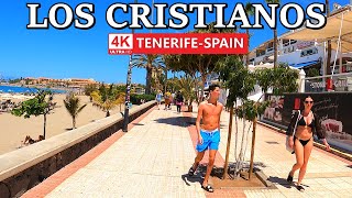 TENERIFE  LOS CRISTIANOS  Stunning Weather amp Great Atmosphere 😎​ 4K Walk ● May 2024 [upl. by Ambie]