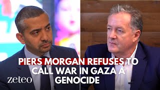 Piers Morgan refuses to call war in Gaza a genocide [upl. by Georgeanna]