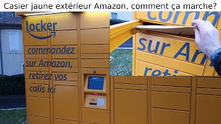 Casiers jaunes Amazon HubLocker comment ça marche Mode demploi utiliser livraison colis avis [upl. by Dercy]