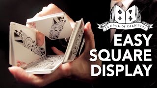 Cardistry for Beginners Twohanded Cuts  Easy Square Display Tutorial [upl. by Mcintyre]