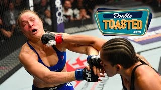 RONDA ROUSEY LOSES TO AMANDA NUNES IN 48 SECONDS  Double Toasted Highlight [upl. by Eiramalegna]