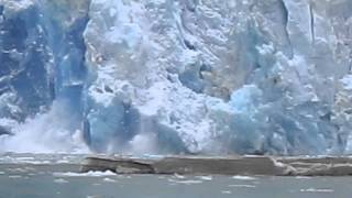 SAWYER GLACIER CALVING TURNS DANGEROUS HD [upl. by Ary]