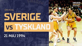 19940521 SverigeTyskland 🇸🇪🇩🇪 EMkval Damer  Öppet Arkiv 🗃️ [upl. by Rednaskela66]