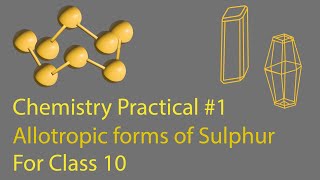 Chemistry Practical 1  Class X  New Book  Allotropic forms of Sulphur  Online SFS [upl. by Otrebide]