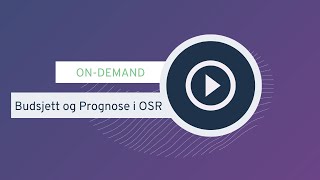 Webinar Nysgjerrig på budsjettering og prognose i OneStop Reporting [upl. by Eberta]