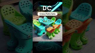 Crocs Patio Sets Giant Crocs Slipper Shaped Patio Set Design 👣👣 [upl. by Notwal822]