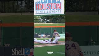 Pickoff Perfection 324sports baseball baseballhighlights [upl. by Aisatal]