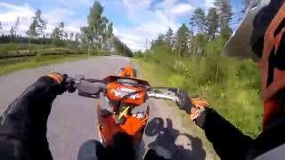 KTM EXC 300 Acceleration amp Wheelie Demonstration [upl. by Tdnaltroc]