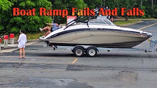 Boat Ramp Fails and Falls [upl. by Novelia]