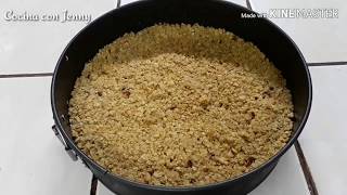 Base de avena y semillas secas para Chessecake  Cocina con Jenny [upl. by Enelia]