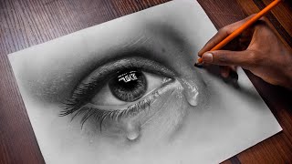 HOW TO SHADE REALISTIC EYE WITH TEARS  SHADE HYPER REALISTIC EYE [upl. by Gigi]