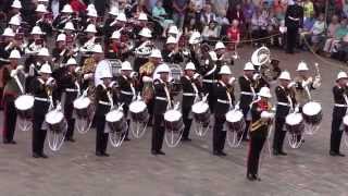 The Royal Marines School of Music  Beating Retreat  8th August 2014 [upl. by Akihdar]