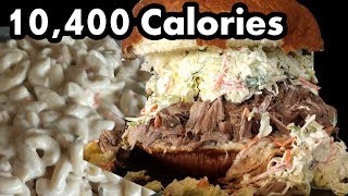 Giant Kalua Pork Sandwich 10000 Cals [upl. by Artinak]