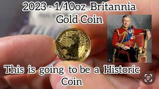 New 2023 110oz Britannia Gold Coin this is a historic coin SilverProspect [upl. by Viradis]