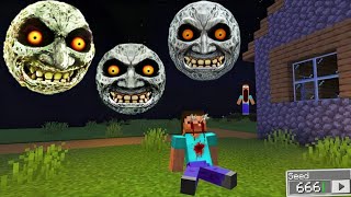 i Found Scary LUNAR MOON 😱 in Minecraft  Minecraft Lunar Moon [upl. by Hose777]