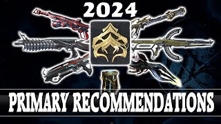 Warframe  Primary Weapon Recommendations For Each Mastery Rank 2024 [upl. by Aissyla489]